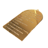 Ten Commandments Charm, Gold Filled, 53x35; 1 piece