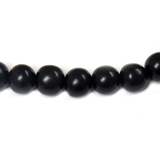 Black Ebony Wood, 10mm - 1 Strand