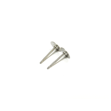 Flat Pin Pad, Sterling Silver, 10mm; 1 pair