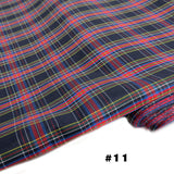 School Plaids, Black Blue Red Yellow White, 60" Wide; 1 yard