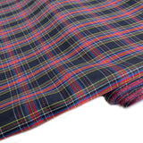 School Plaids, Black Blue Red Yellow White, 60" Wide; 1 yard