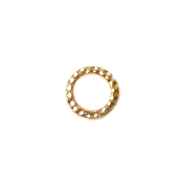 TierraCast, Gold Hammered Ring; 13mm, 1 Piece
