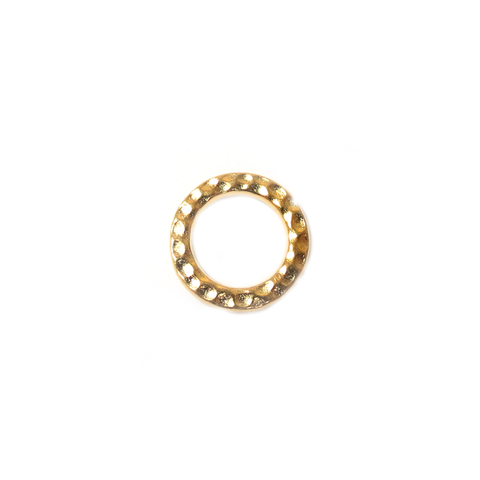 TierraCast, Gold Hammered Ring; 13mm, 1 Piece