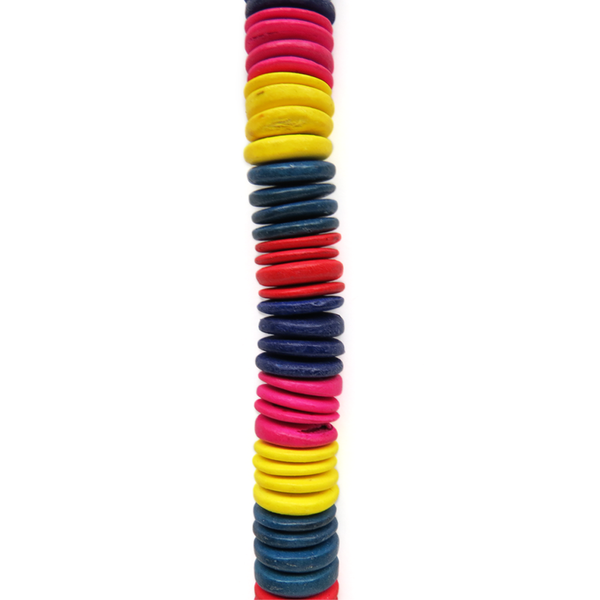 Coco Rainbow, 15mm; 1 Strand