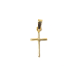 Vermeil Cross Pendant, 17x9mm - 1 piece