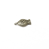 Fish Charm Cut Out , Sterling Silver, 18x9 mm; 1 piece