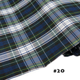 School Plaids, Green White Yellow Blue, 60" Wide; 1 yard