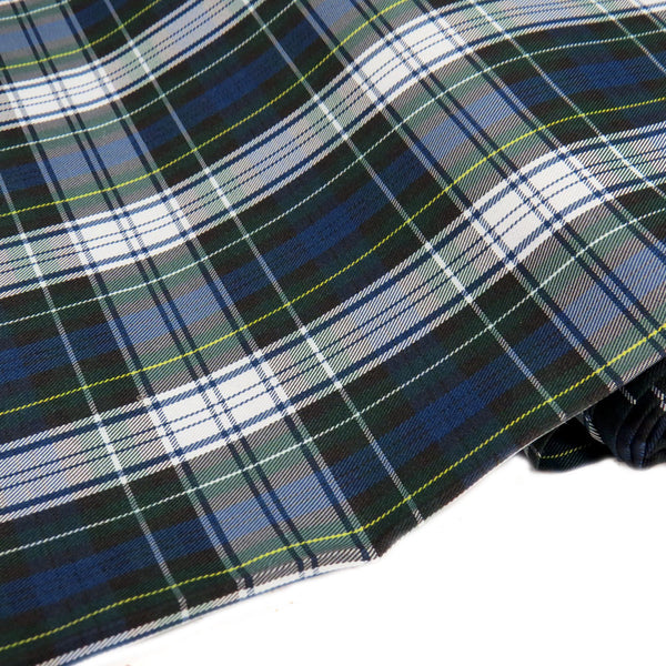School Plaids, Green White Yellow Blue, 60" Wide; 1 yard