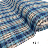 School Plaids, Blue White Black, 60" Wide; 1 yard