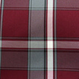 School Plaids, Gray White Burgundy, 60" Wide; 1 yard