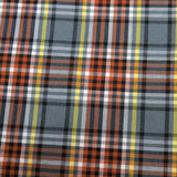 School Plaids, Yellow Gray Brown Black, 60" Wide; 1 yard