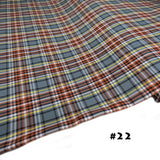 School Plaids, Yellow Gray Brown Black, 60" Wide; 1 yard