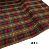 School Plaids, Red Brown Black, 60" Wide; 1 yard