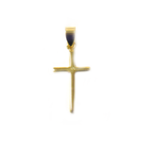 Vermeil Cross Pendant, 23x11mm - 1 piece