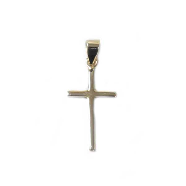 Cross Pendant, Brass, 23x11mm - 1 piece