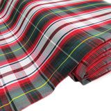 School Plaids,White Blue Red, 60" Wide; 1 yard