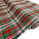 School Plaids,Green Red White, 60" Wide; 1 yard