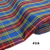 School Plaids, Blue Yellow Red, 60" Wide; 1 yard