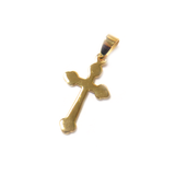 Vermeil Cross Pendant, 26x14mm - 1 piece
