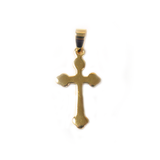 Vermeil Cross Pendant, 26x14mm - 1 piece