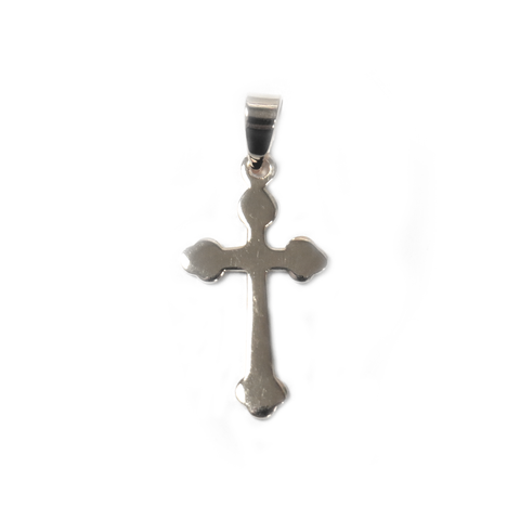 Cross Pendant, Brass, 26x14mm - 1 piece