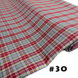 School Plaids, Red Gray Yellow Black, 60" Wide; 1 yard