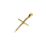 Vermeil Cross Pendant, 30x16mm - 1 piece