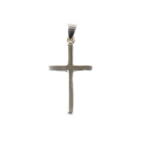 Sterling Silver Cross Pendant, 30x16mm - 1 piece