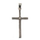 Sterling Silver Cross Pendant, 35x18mm - 1 piece