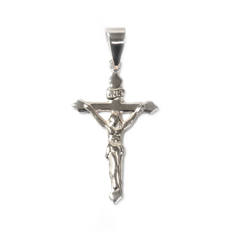 Crucifix Pendant, Brass, 35x20mm - 1 piece