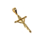 Cross Pendant, Brass, Gold, 35x20mm - 1 piece