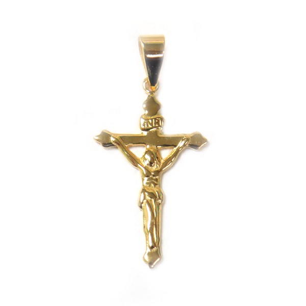 Vermeil Crucifix Pendant, 35x20mm - 1 piece
