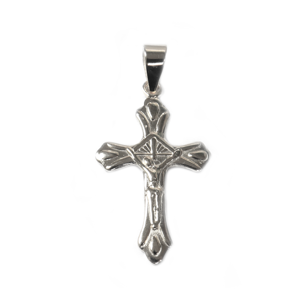Sterling Silver Cross Pendant, 35x21mm - 1 piece