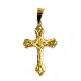 Vermeil Cross Pendant, 35x21mm - 1 piece