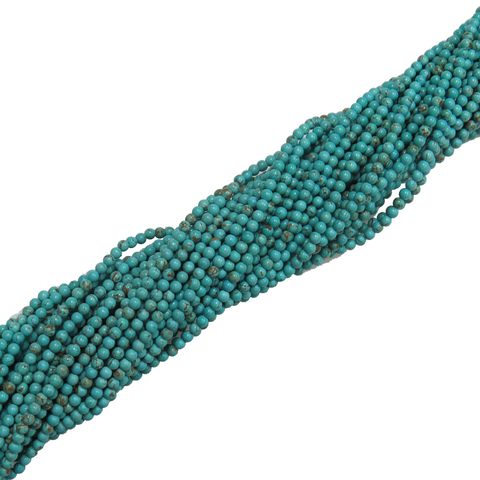 3mm Stabilized Turquoise Beads