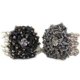 Ally Bracelet, with Gray Pearls, 48mm - 1 piece