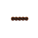 TierraCast- Five Hole Spacer, Bronze, 26x6mm; 1 piece