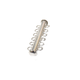 5 Strand Multistrand Clasp, Sterling Silver, 36x10  - 1 piece