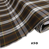 School Plaids, Brown Black Yellow White, 60" Wide; 1 yard
