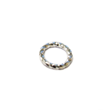 Fancy Jump Ring, Silver Plated Brass-8mm/16gauge; 50pcs