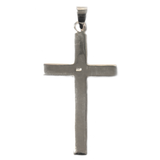 Sterling Silver Cross Pendant, 50X26mm - 1 piece