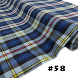 School Plaids, Blue Yellow Gray, 60" Wide; 1 yard