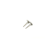 Flat Ear Stud, Sterling Silver, 5mm; 1 pair