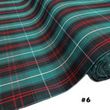 School Plaids, Green Red White,60" Wide; 1 yard
