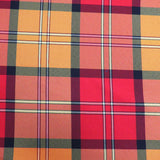 School Plaids, Red Yellow Orange, 60" Wide; 1 yard