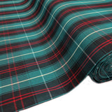 School Plaids, Green Red White,60" Wide; 1 yard