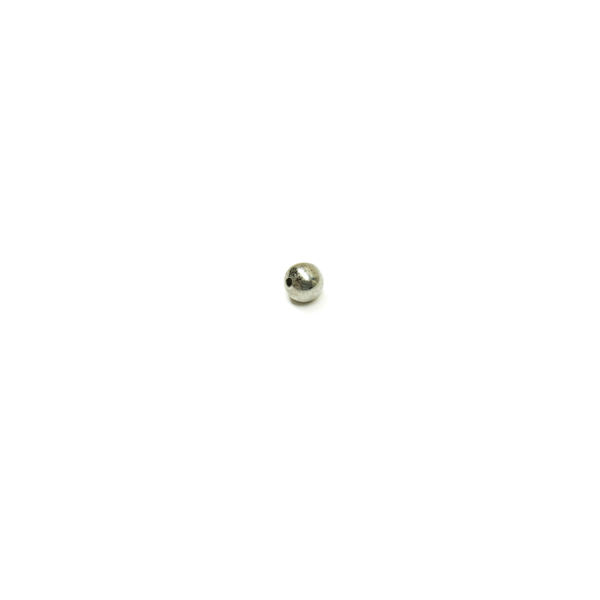Smooth Italian Spacer, Sterling Silver, 6mm; 1 piece