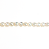 7mm; Round, Fresh Water Pearl - 1 Strand