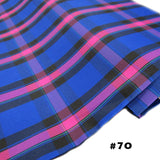 School Plaids, Blue Pink Black, 60" Wide; 1 yard