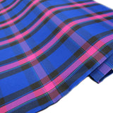 School Plaids, Blue Pink Black, 60" Wide; 1 yard